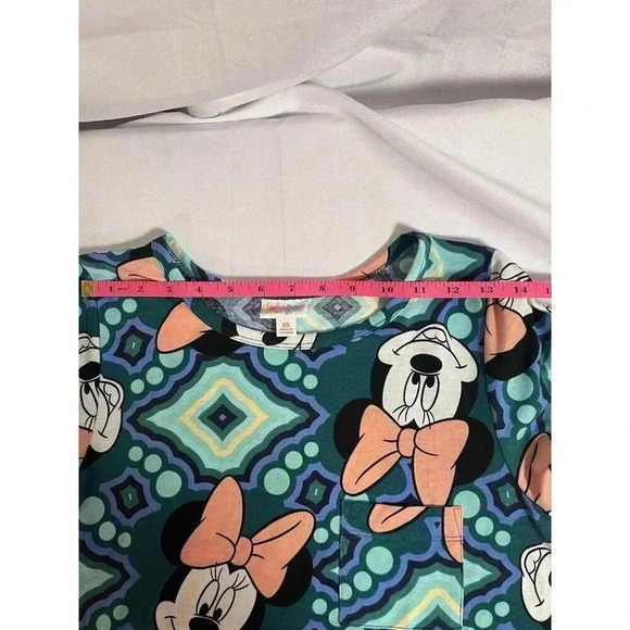 LuLaRoe Disney Minnie Mouse high/low hem Carly Dress Sz. XS NWT - Picture 7 of 8